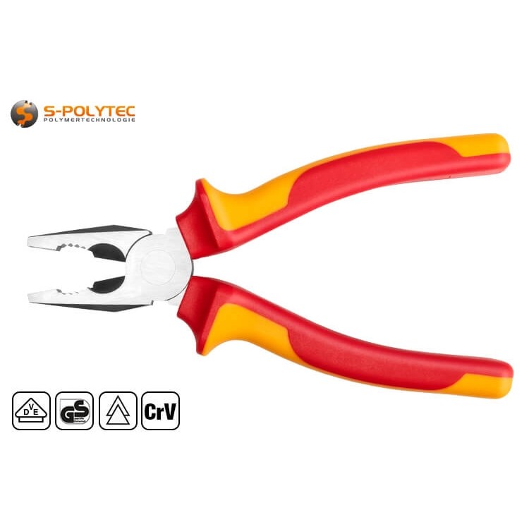 The ergonomic handle is made of two-component PVC for fatigue-free working