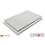 Buy matching HPL sheets light grey (RAL7035) directly with it