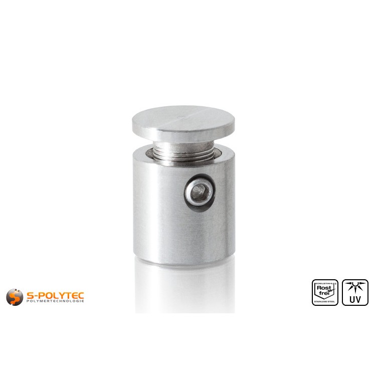 Wall spacer stainless steel 13x13mm flat version