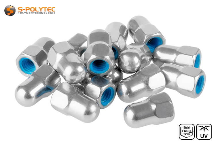 Our cap nut made of stainless steel is suitable for all our balcony screws with M5 thread
