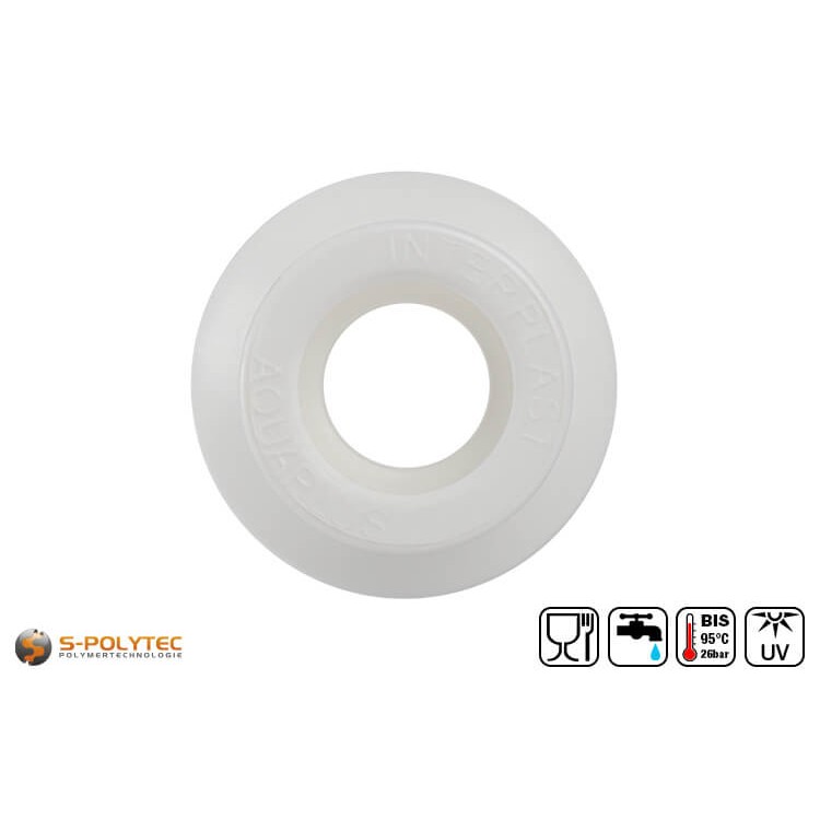 The Aqua-Plus PP-R reducing sleeve 25/20 is suitable for reducing the diameter of two PP pipes from 25mm to 20mm diameter