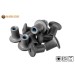 Vorschaubild Stainless steel threaded sleeve for balcony screws with UV-resistant head paint in anthracite (RAL7016).