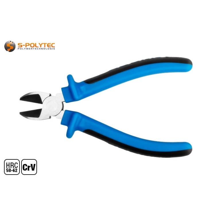 The soft-grip handle is made of two-component TPR and is ergonomically shaped