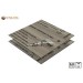 Vorschaubild The surface of the aluminium sandwich panels in grey ash wood effect is provided with protective film