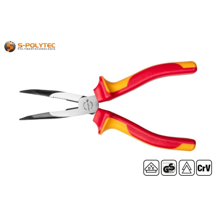The ergonomic handle made of two-component PVC ensures an optimal grip and maximum safety