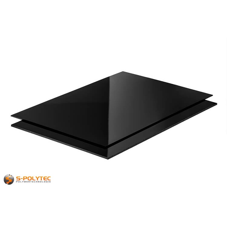 Buy black plastic sheets made of polystyrene for model making at S-Polytec at low prices