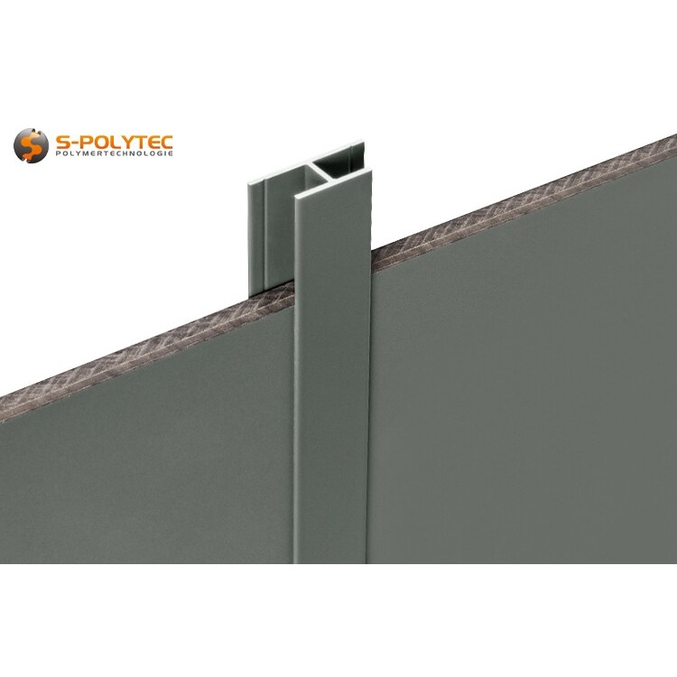 We offer our aluminium H-profiles in dust grey for gap covering in 2000m and 1000mm lengths or cut to size