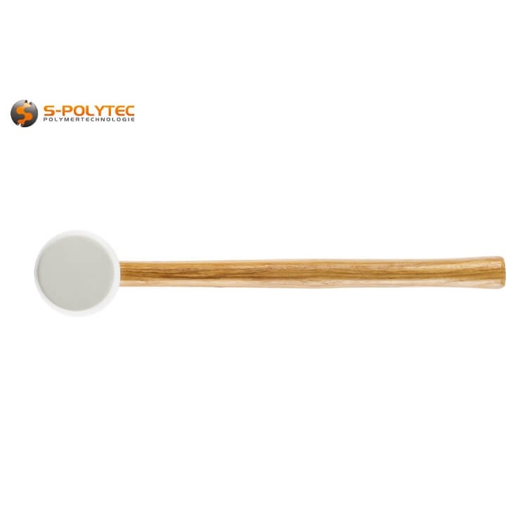 The harder, black rubber compound is perfect for powerful blows without damaging surfaces