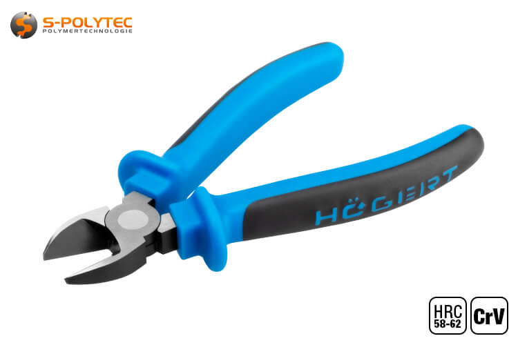 The side cutters have a lateral cutting edge with a bevel made of induction-hardened CrV steel	