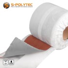EPDM sealing tape in red with extra-strong self-adhesive properties as a lead substitute for building waterproofing