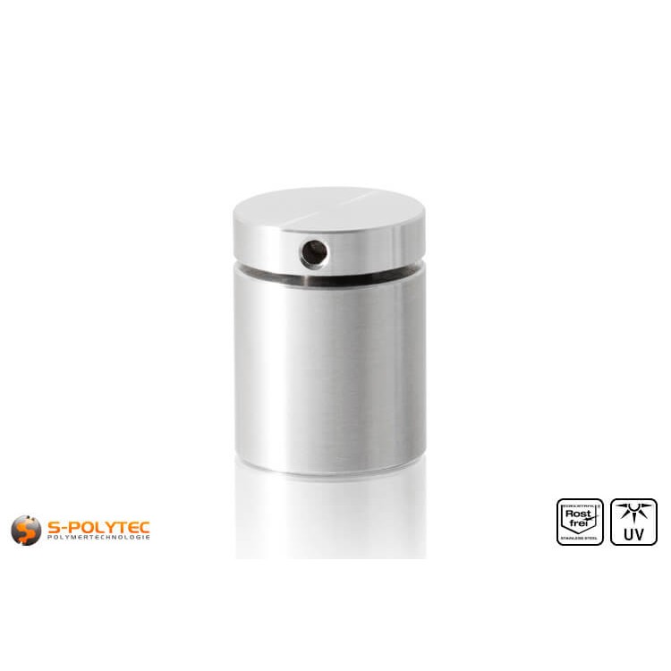 Wall spacer stainless steel 25x25mm screwable version