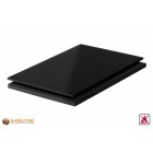 PVC sheets black hard-PVC (PVCU) from 1mm to 40mm thickness as standard-size-sheet 2x1m