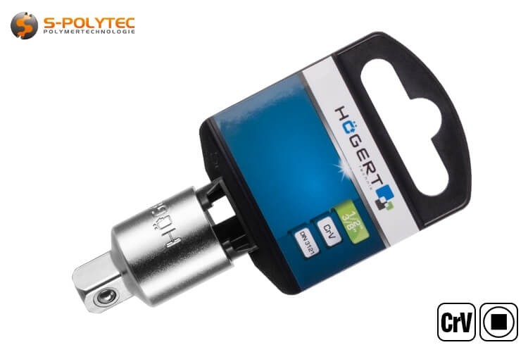 The connecting square is suitable for all ratchets, ratchets and torque spanners of the appropriate size