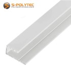 The white U-profiles made of solid aluminium are suitable for finishing panels with a thickness of 3mm, 6mm or 8mm, depending on the version