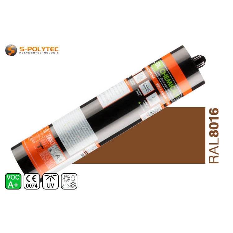 Silicone Parasilico AM-85 darkbrown in RAL8016 (mahoganybrown)