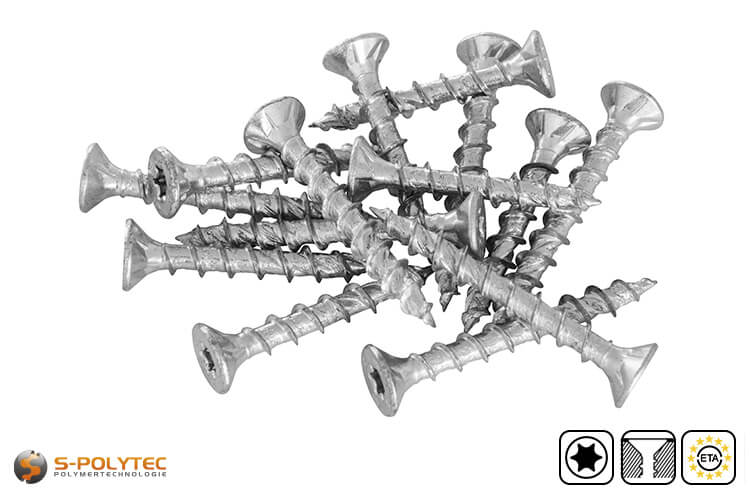 Countersunk screw fischer PowerFast II Ø 6.0mm with full thread in various thread lengths