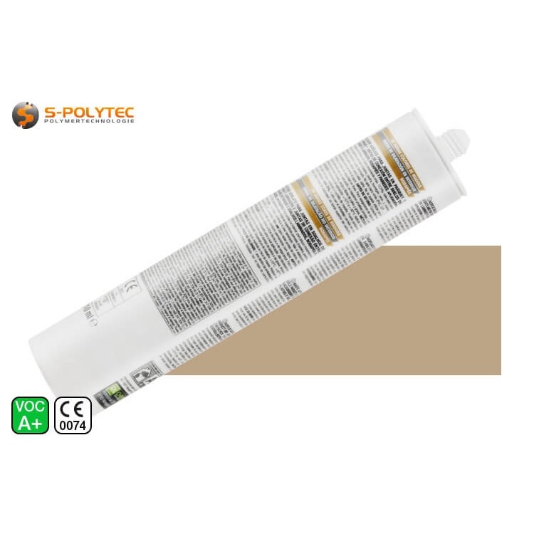 Silicone-free parquet acrylic for sealing and repairing holes, cracks and unevenness in yellow-brown wood types