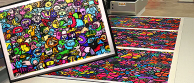 Blog post - How our aluminum composite panels are turned into a work of art by artist Kev Munday