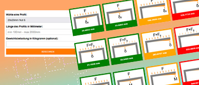 Blog post -  Calculate the load capacity of our construction profiles online