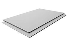 Example of our weatherproof aluminum composite sheets with high-quality brushed finish – brushed, glossy, matt, weatherproof from S-Polytec