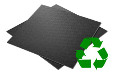 Plastic sheet blanks made from ABS or Polyethylene regenerate - 100% recycled material - 100% quality - 100% Made in Germany
