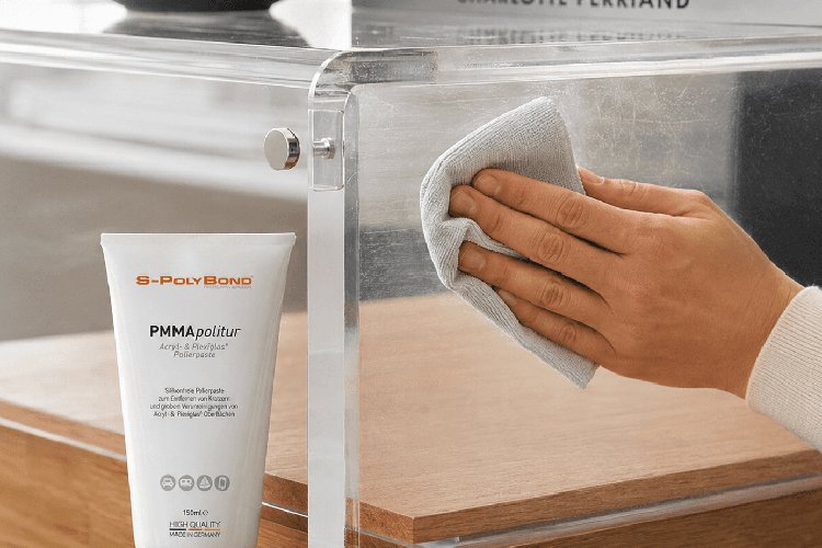 Restoring acrylic glass used in furniture