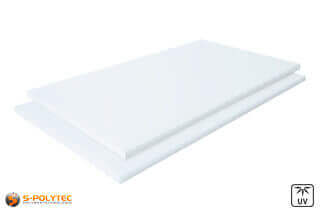 Our scratch-resistant UV-resistant weatherproof acrylic sheets in frosted glass look in the online shop of S-Polytec