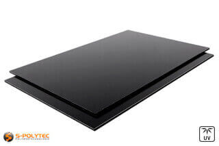 Our aluminium composite panels with black surface for outdoor use