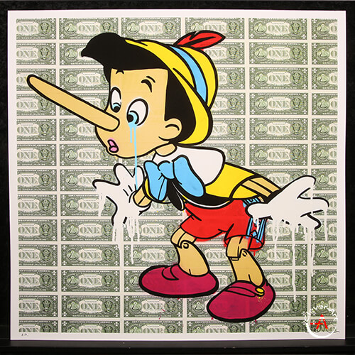 Dollar Pinocchio - Elaborate 3D construction of Ben Allen - Hand-signed and strictly limited