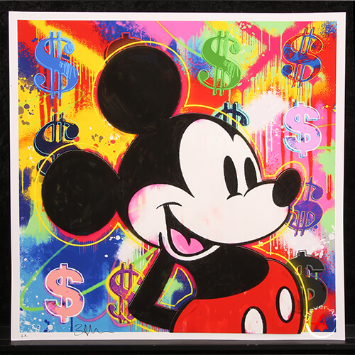 Mickey Graffiti - Elaborate 3D construction by Ben Allen - Hand-signed and strictly limited