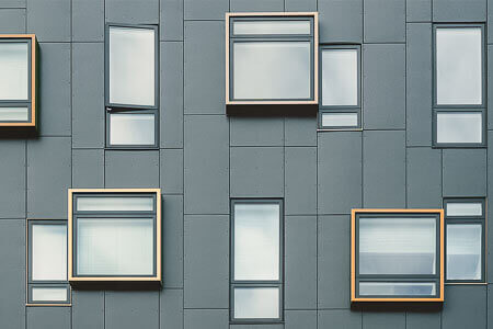 Facade cladding made of weatherproof, impact-resistant HPL plastic - buy plastic sheets at S-polytec