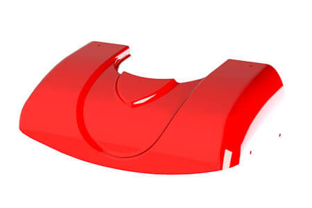 Example of a thermoformed part made of plastic sheets from the company S-Polytec