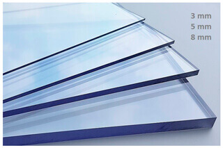 Our shatterproof UV-resistant weatherproof polycarbonate sheets in the online shop of S-Polytec