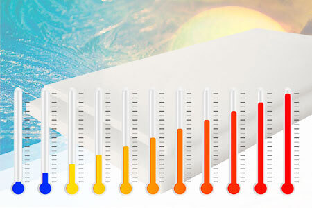 A listing of S-Polytec's plastics according to their temperature application ranges where the plastics can be used