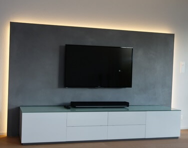 Renovate TV corner front wall