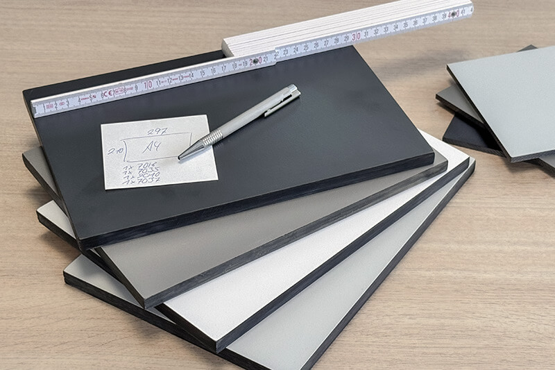 HPL sheets custom cut to size with millimetre precision
